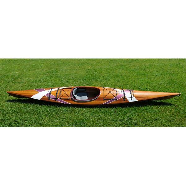 Kayak with stripes 2 - 15 feet long